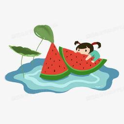 坐凳子吃瓜卡通,坐凳子吃瓜，欢乐时光无限